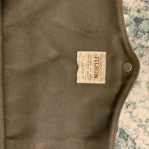 FILSON ORIGINAL BRIEFCASE GREEN WITH STRAP Classic Heritage style PREOWNED - Picture 7 of 16